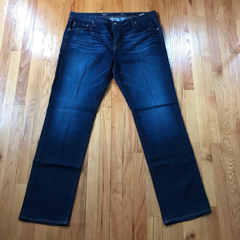 AG Adriano Goldschmied Dark Blue Straight Jeans 40x35